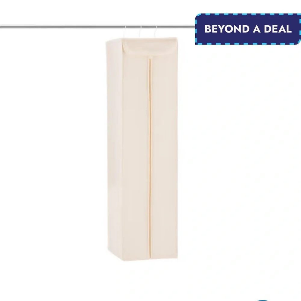 NWT! BRAND NEW Container Store- Natural Cotton Twill Dress Bag- 14x20x54 (Dress)
